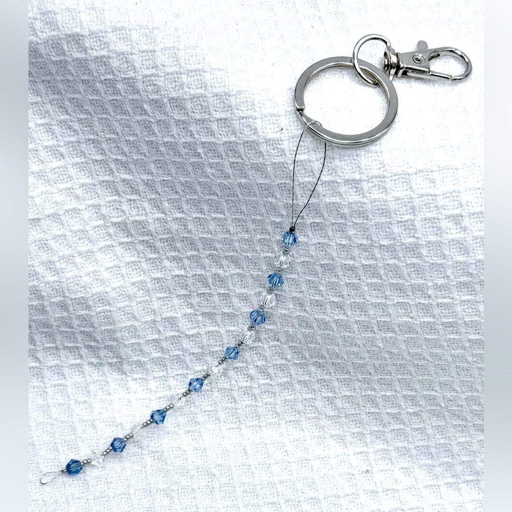 Real crystal beaded phone wristlet, lanyard, keychain or bag/purse charm